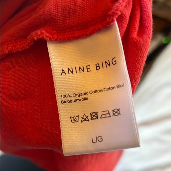 Anine Bing Womens Red T-Shirt - Picture 4 of 4